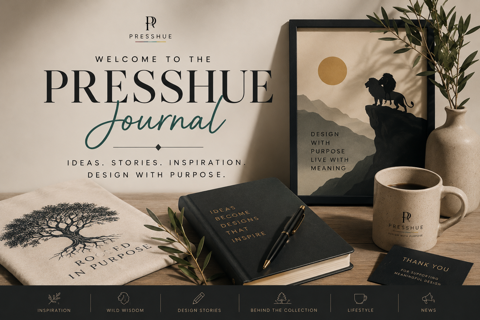 Welcome to the Presshue Journal | Design Stories, Inspiration & Brand Philosophy