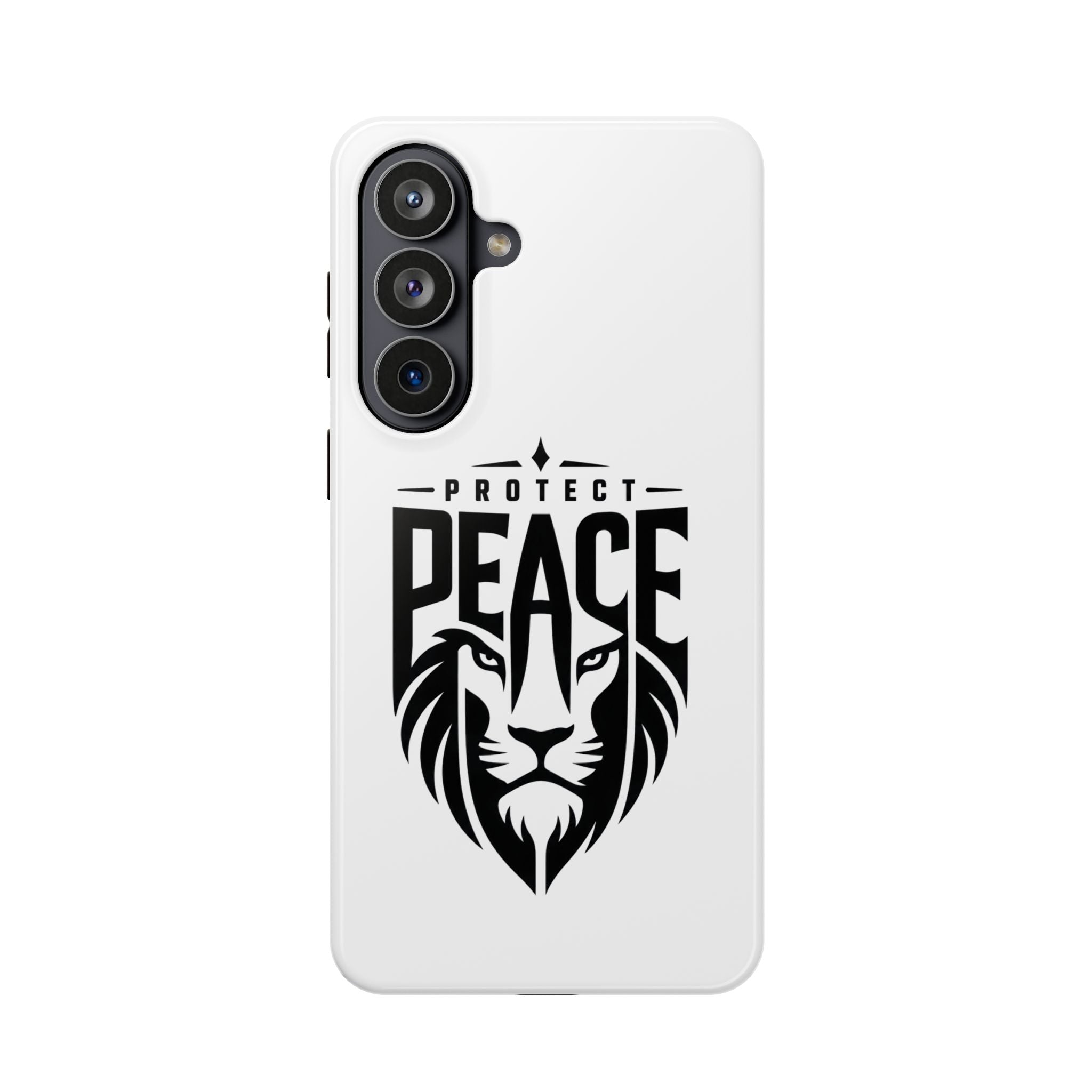 Phone Case — "Protect Peace" Lion Magnetic Impact-Resistant Case