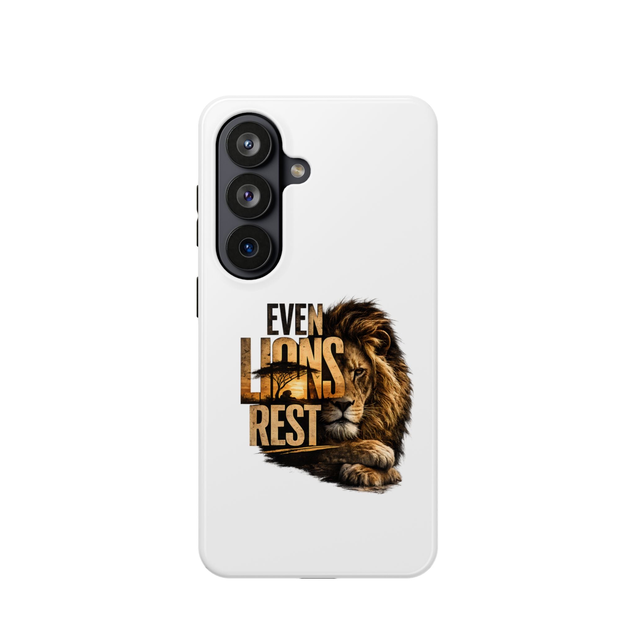 Lion 'Even Lions Rest' Magnetic Impact-Resistant Phone Case