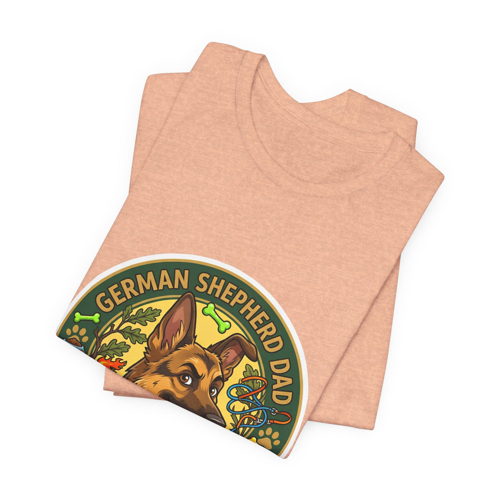 German Shepherd Dad T-Shirt — "German Shepherd Dad" Graphic Tee for Dog Lovers