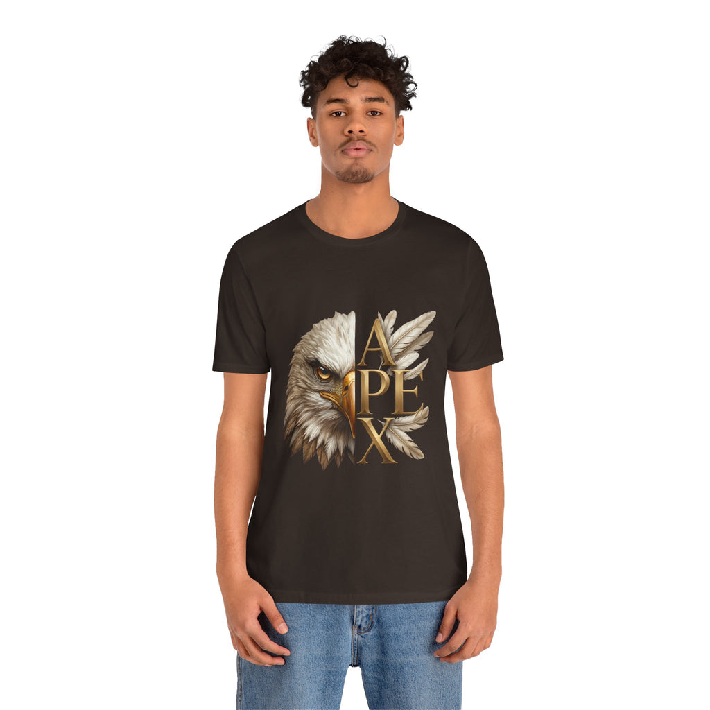 Apex Eagle T‑Shirt — Majestic Eagle Head with 'APEX' Gold Lettering