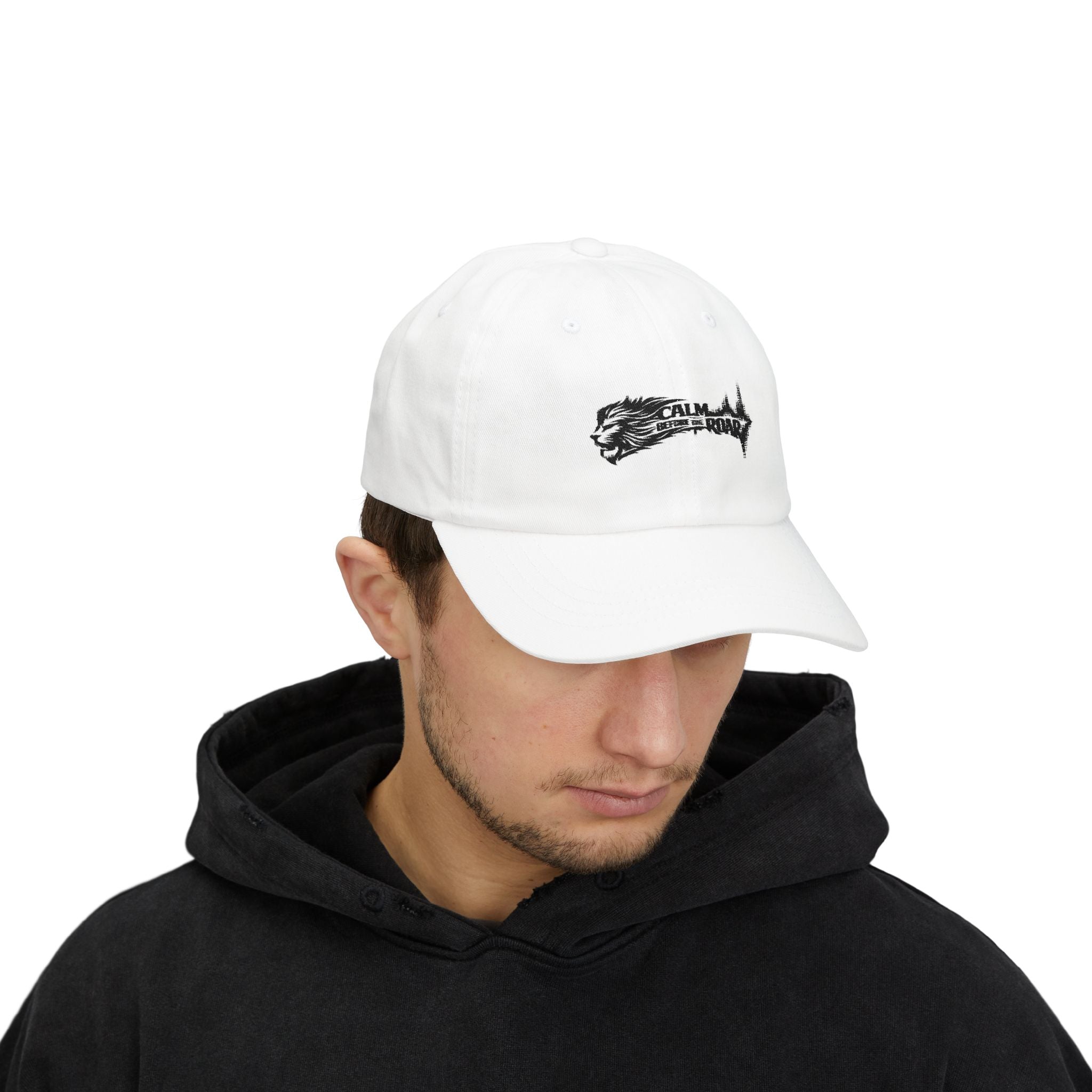 Dad Cap — 'Calm Before the Roar' Lion Graphic Baseball Hat