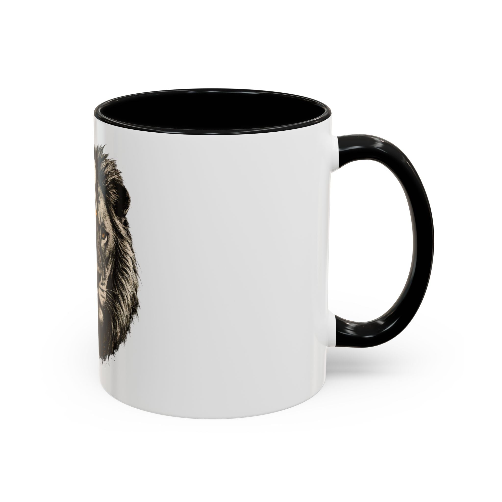 Power Doesn't Prove Itself Lion Accent Coffee Mug — Motivational 11/15oz Gift