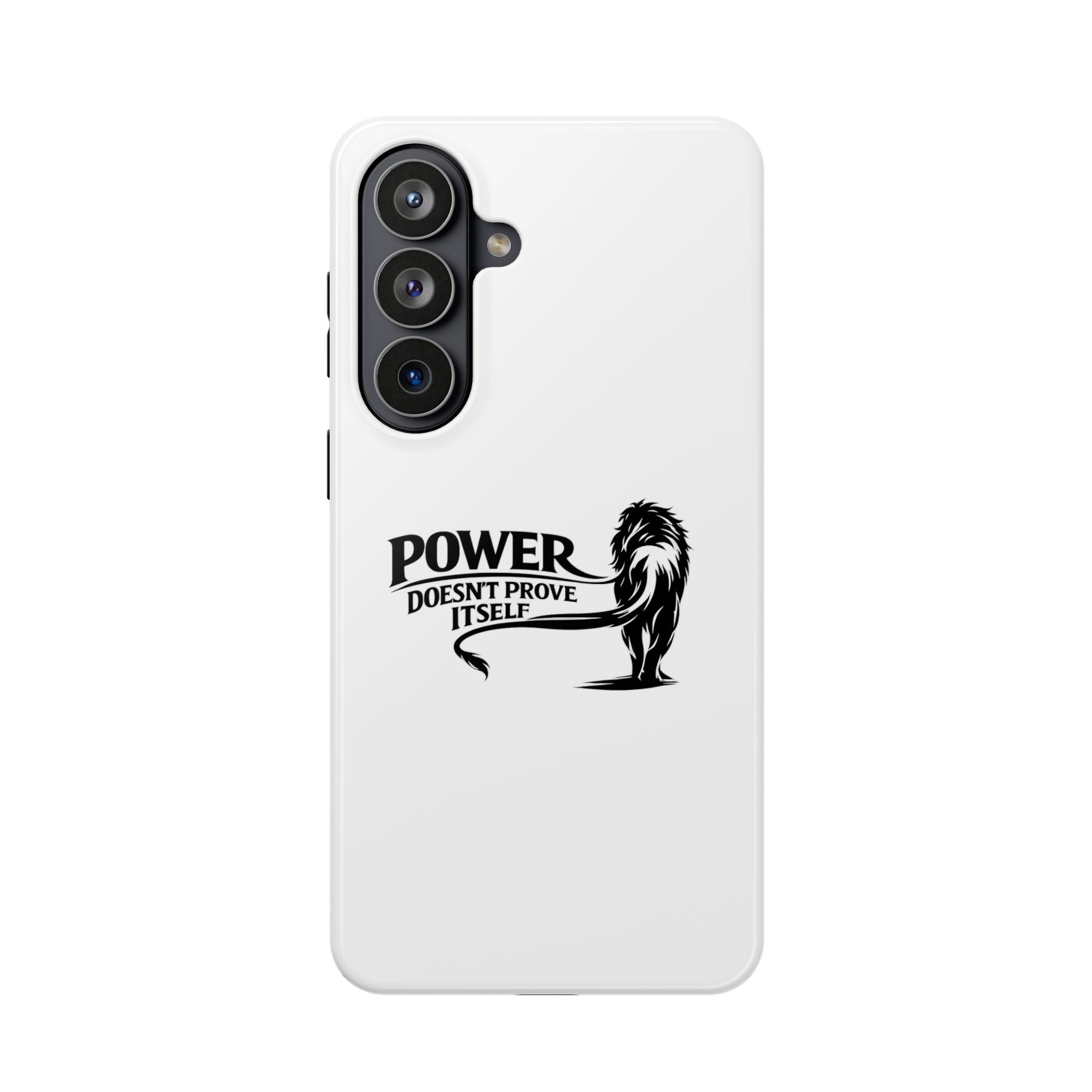 Magnetic Impact-Resistant Phone Case — "Power Doesn't Prove Itself" Lion Design