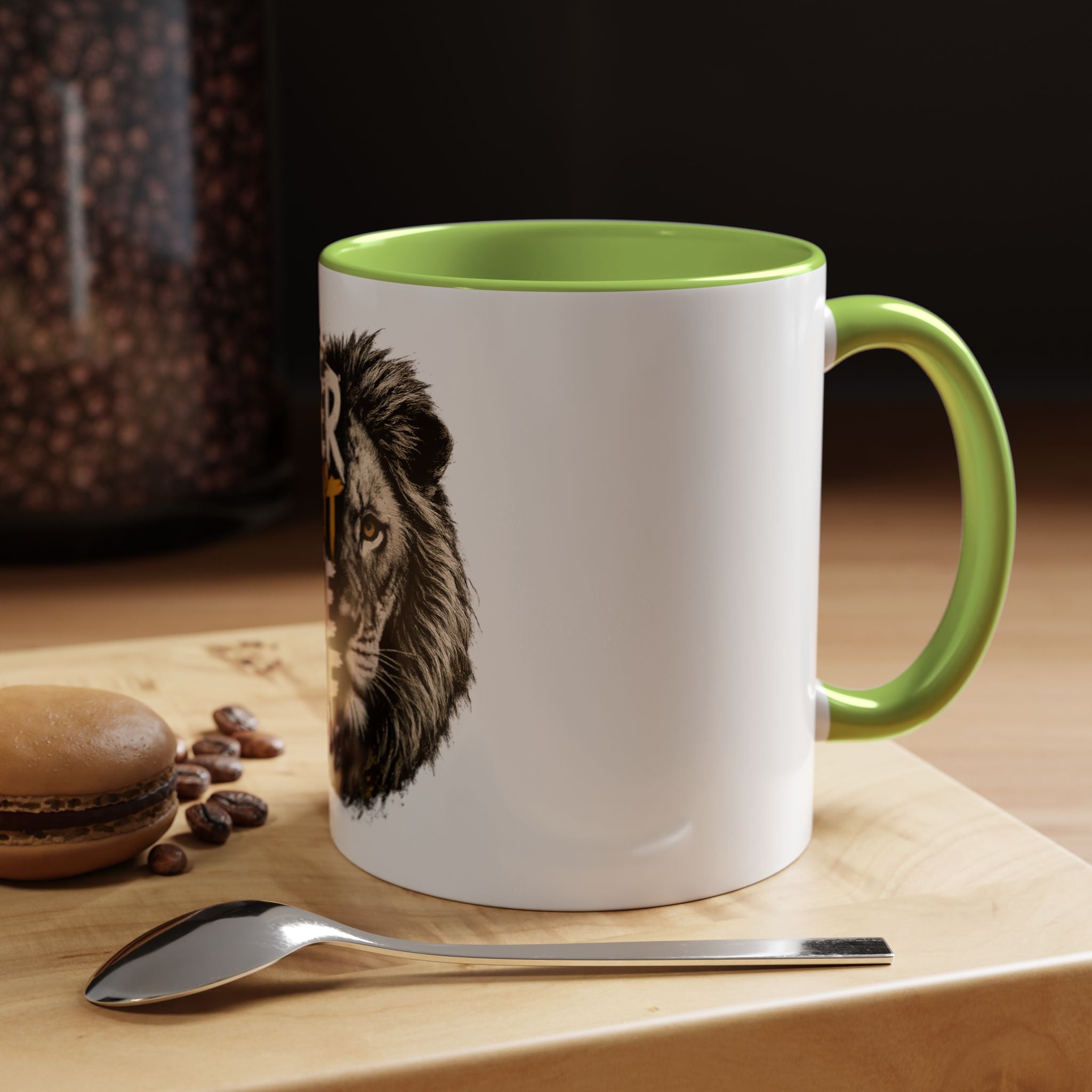 Power Doesn't Prove Itself Lion Accent Coffee Mug — Motivational 11/15oz Gift