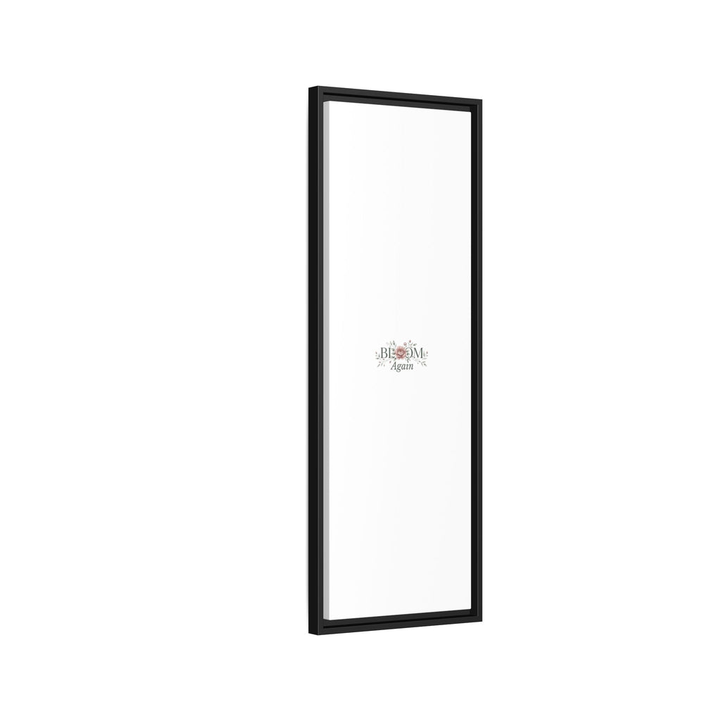 Bless Me Again Floral Matte Canvas Print, Framed Wall Art