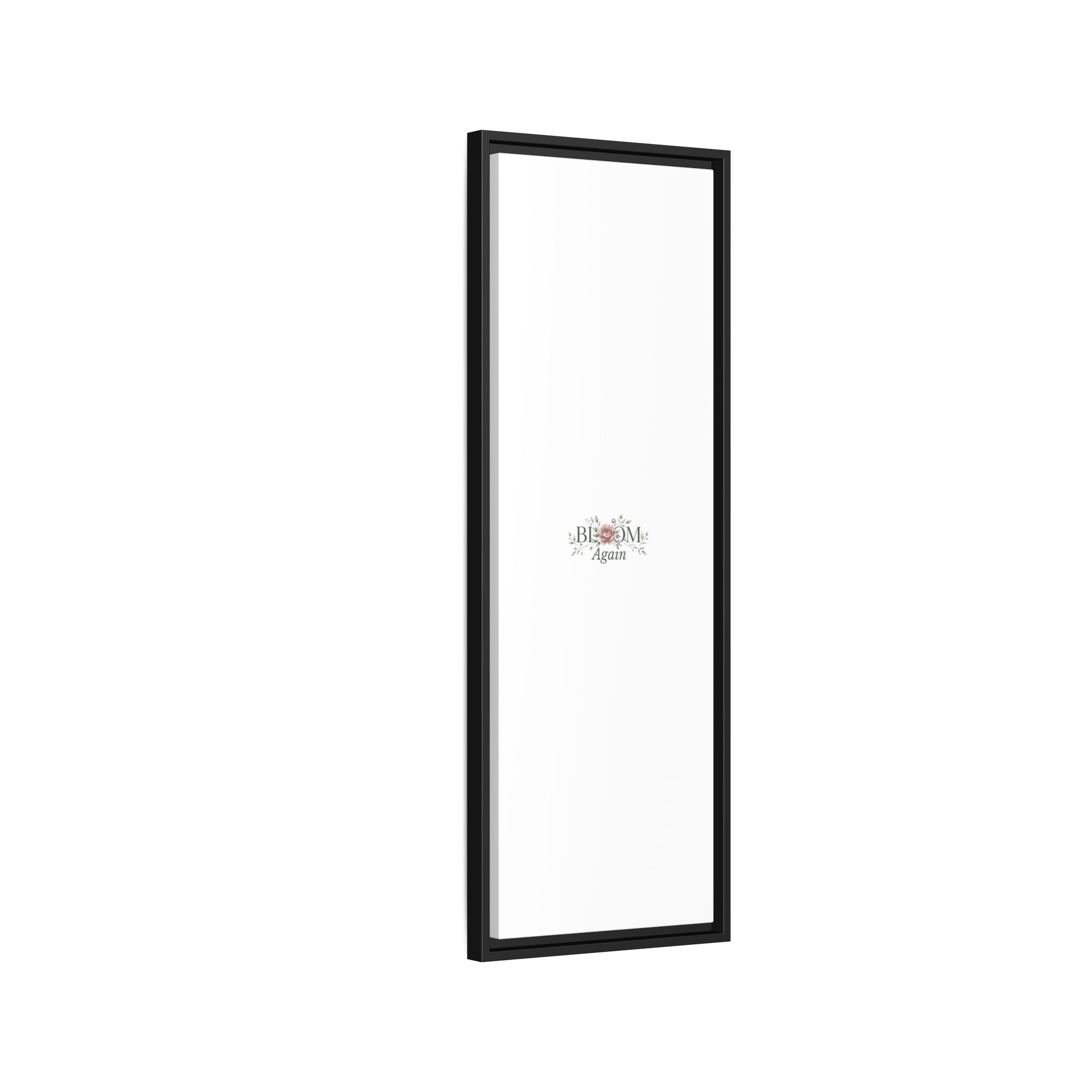 Bless Me Again Floral Matte Canvas Print, Framed Wall Art