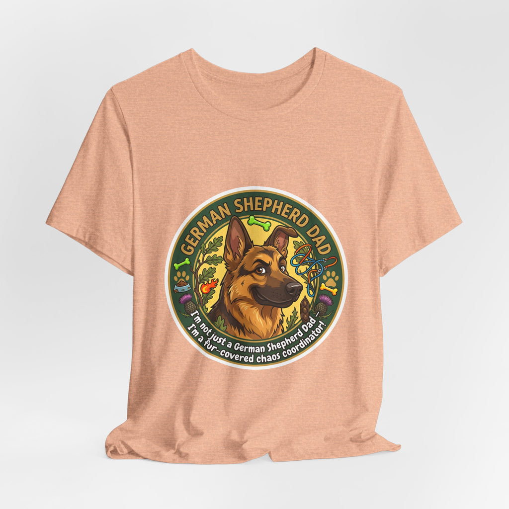 German Shepherd Dad T-Shirt — "German Shepherd Dad" Graphic Tee for Dog Lovers