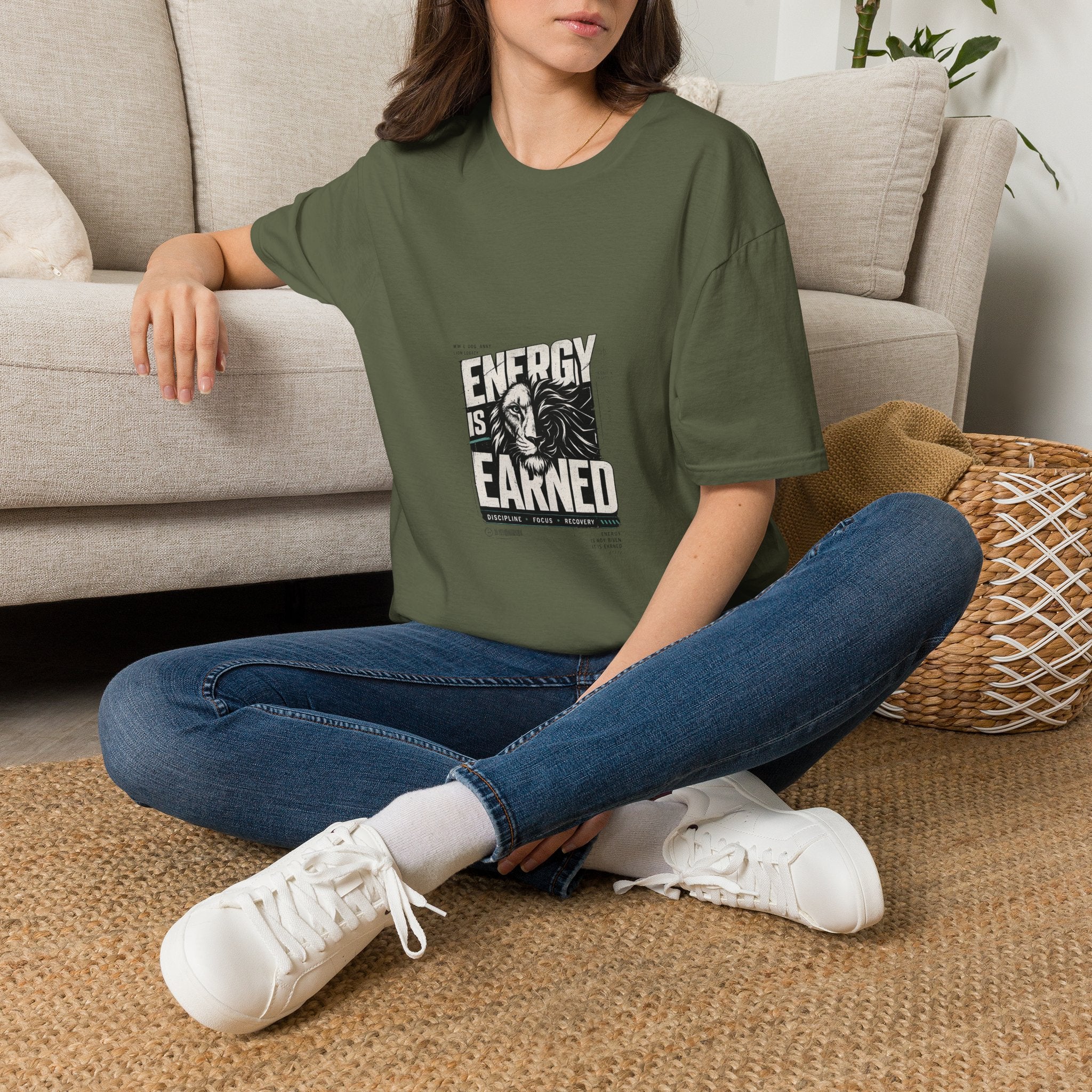 Energy Is Learned T-Shirt — Motivational Graphic Tee