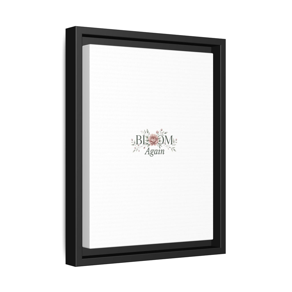 Bless Me Again Floral Matte Canvas Print, Framed Wall Art
