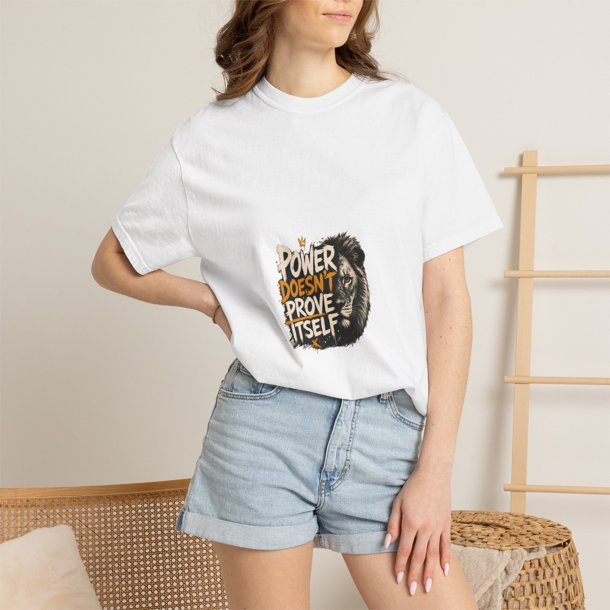 Lion 'Power Doesn't Prove Itself' T-Shirt
