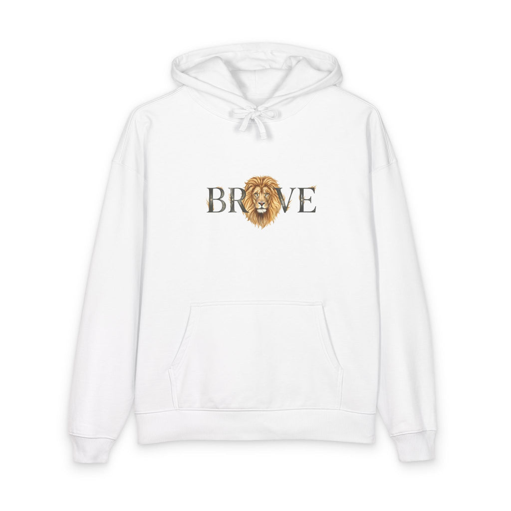 Brave Lion Hoodie — Inspirational Graphic Pullover