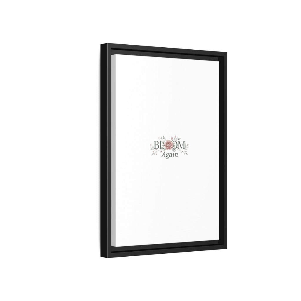 Bless Me Again Floral Matte Canvas Print, Framed Wall Art