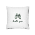 Breathe Again Decorative Pillow — Botanical Lungs Throw Pillowcase