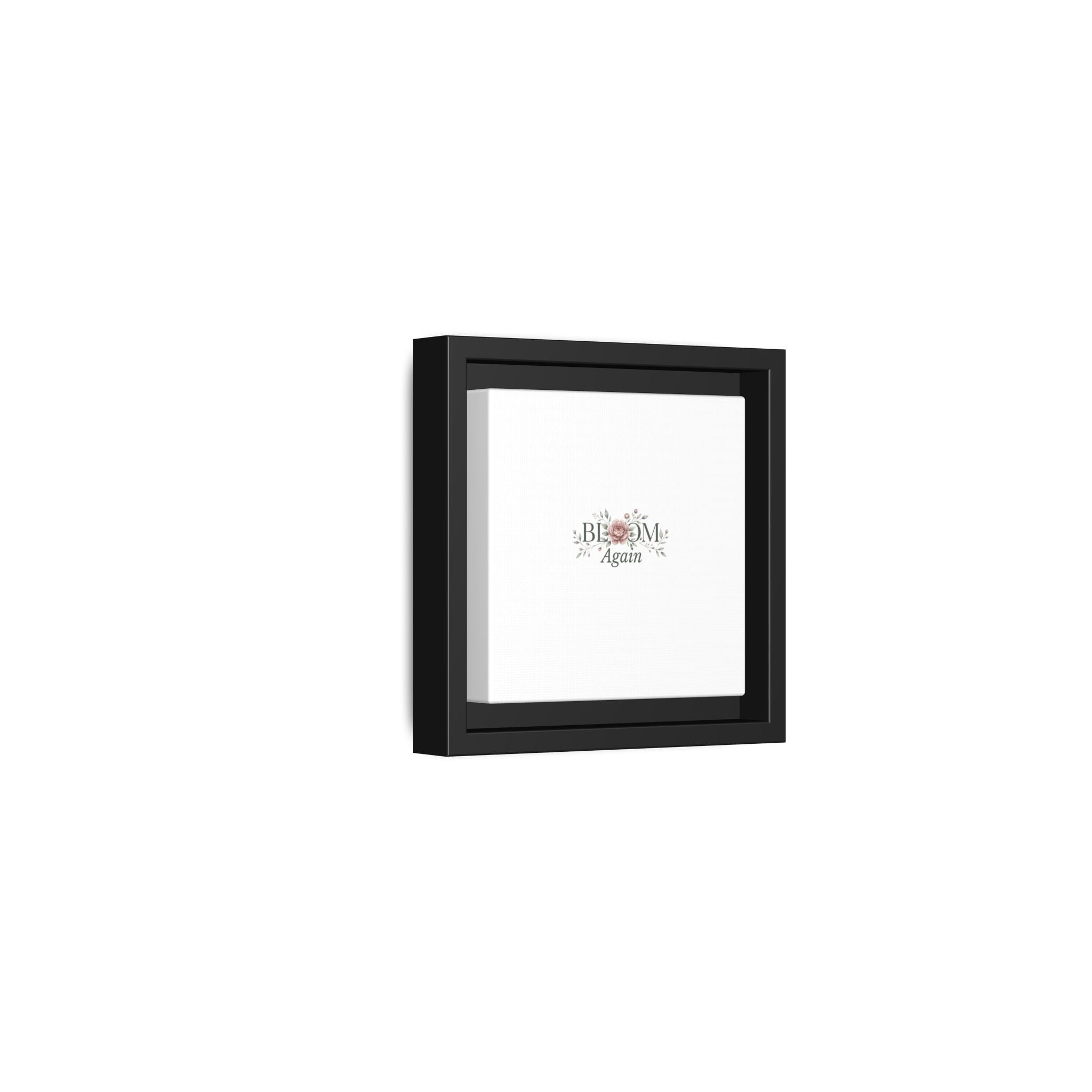 Bless Me Again Floral Matte Canvas Print, Framed Wall Art