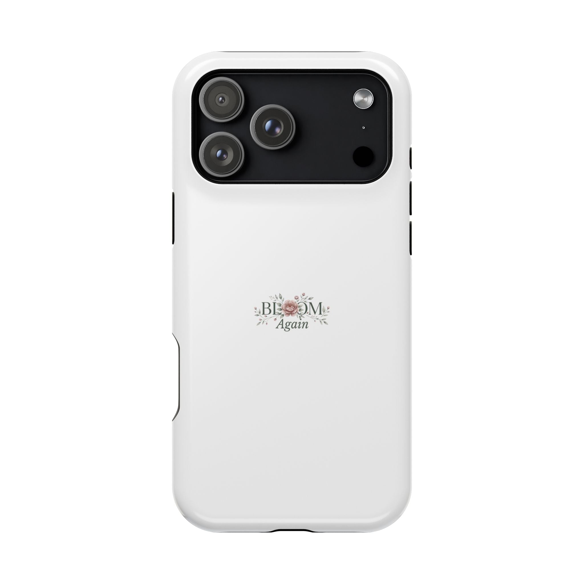 Magnetic Impact-Resistant Phone Case — 'Bloom Again' Floral Protective Cover