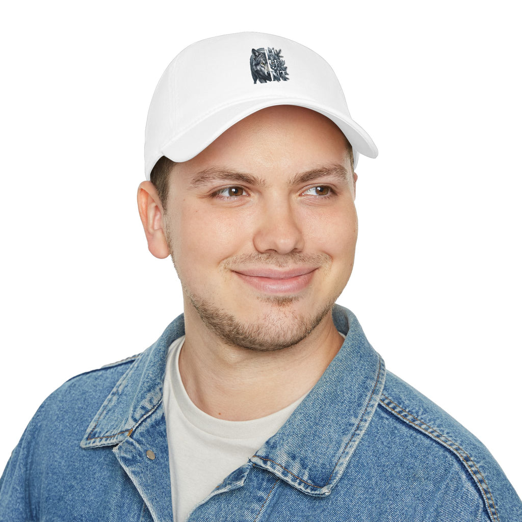Wolf Silhouette Cap — Minimalist Wildlife Baseball Hat