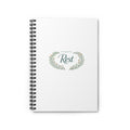 Rest Floral Spiral Notebook — "It's Okay to Rest" Ruled Journal for Self-Care & Gratitude