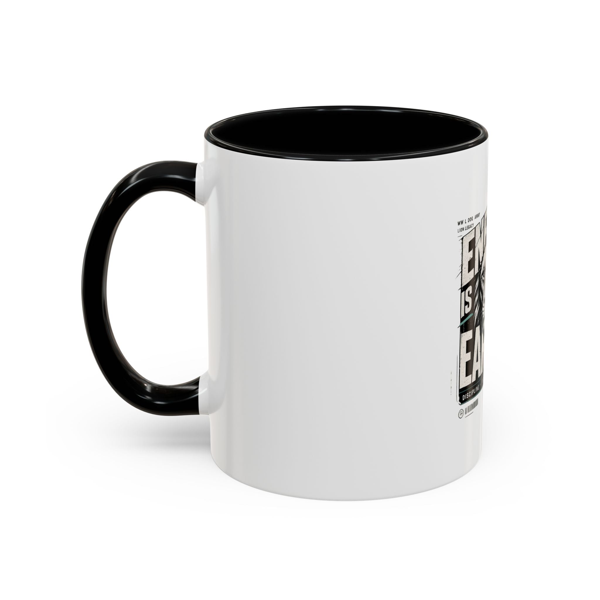Energy Is Earned Lion Coffee Mug — Motivational Gym & Fitness Mug (11/15oz)