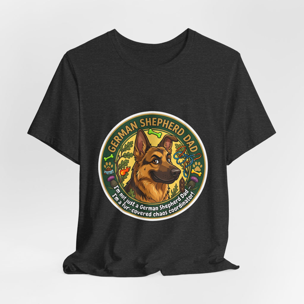 German Shepherd Dad T-Shirt — "German Shepherd Dad" Graphic Tee for Dog Lovers