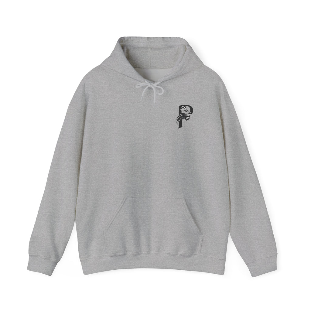 P Introductory Logo Hoodie — Minimalist Monogram Chest Print