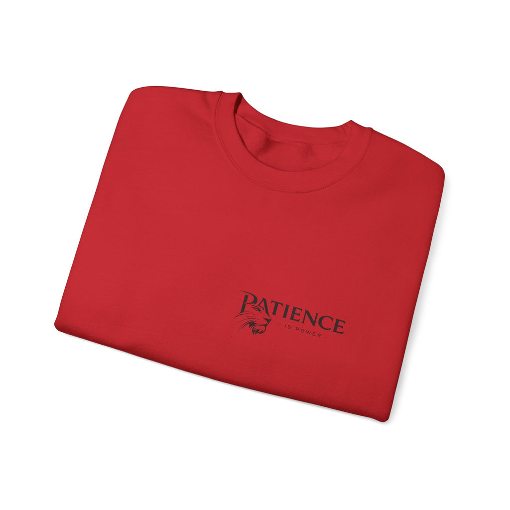 Patience Crewneck Sweatshirt — Minimalist Script Logo Pullover