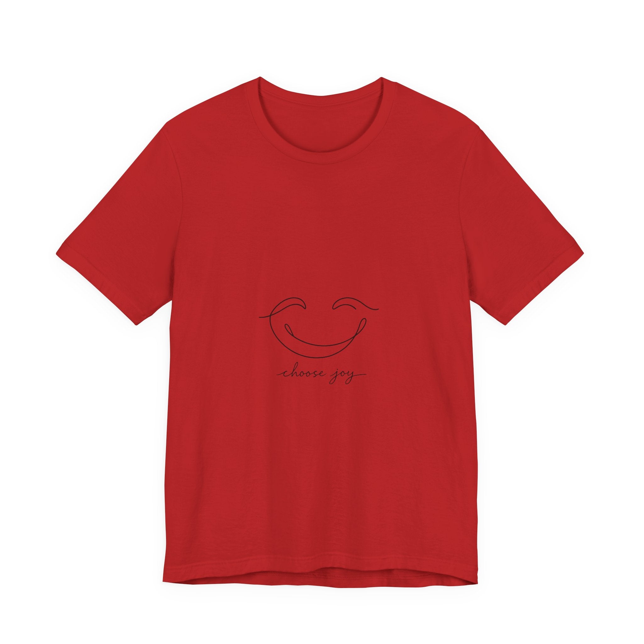 Choose Joy Smiley T-Shirt — Minimalist Positive Vibes Tee