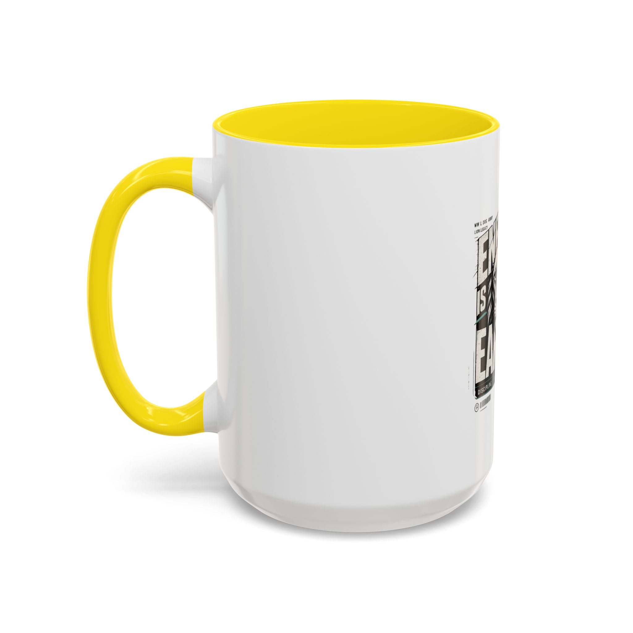 Energy Is Earned Lion Coffee Mug — Motivational Gym & Fitness Mug (11/15oz)