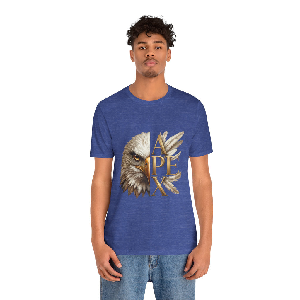 Apex Eagle T‑Shirt — Majestic Eagle Head with 'APEX' Gold Lettering