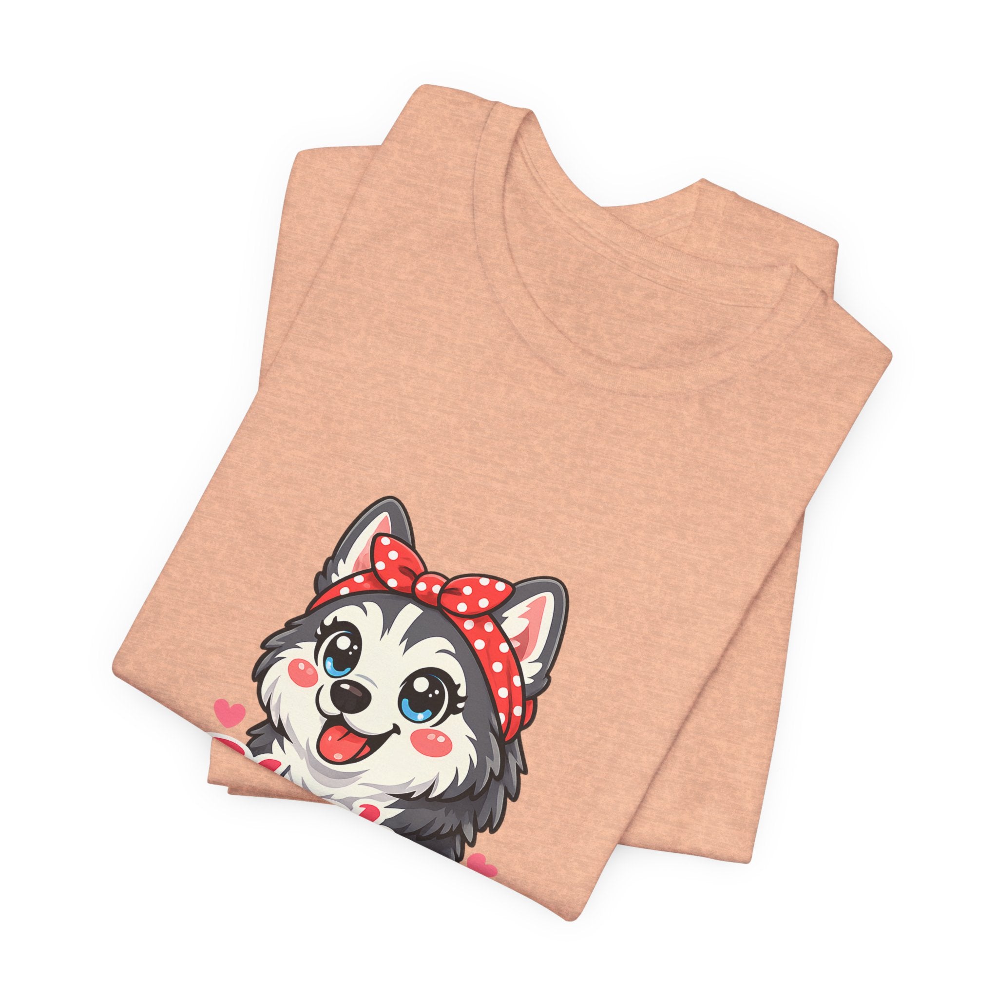 Husky Mom T-Shirt — Cute Cartoon Husky Mom Tee