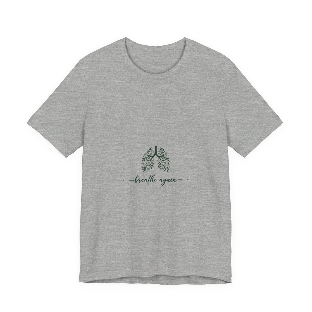 T-Shirt — 'Breathe Again' Botanical Lungs Tee