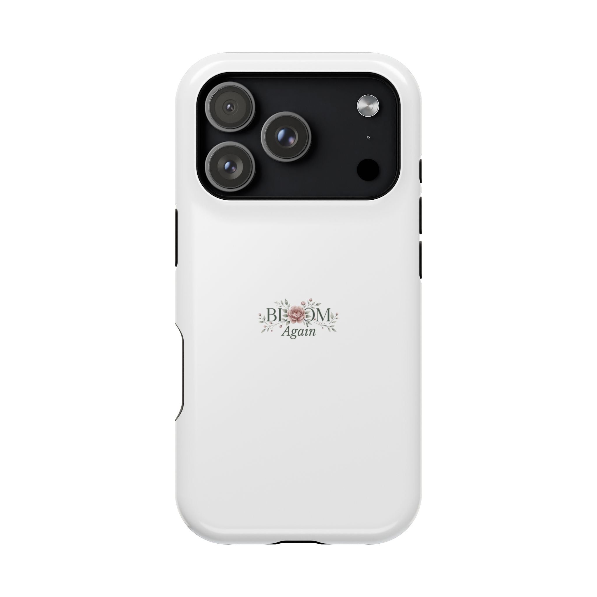Magnetic Impact-Resistant Phone Case — 'Bloom Again' Floral Protective Cover