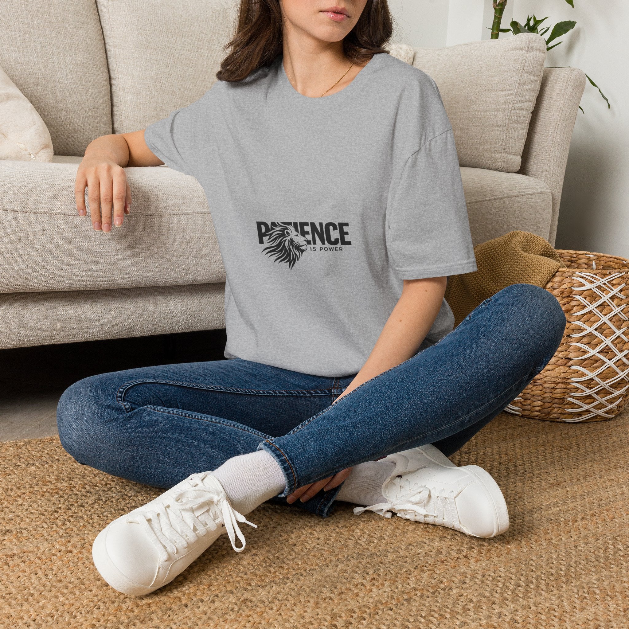 Patience Lion T-Shirt — Inspirational Graphic Tee