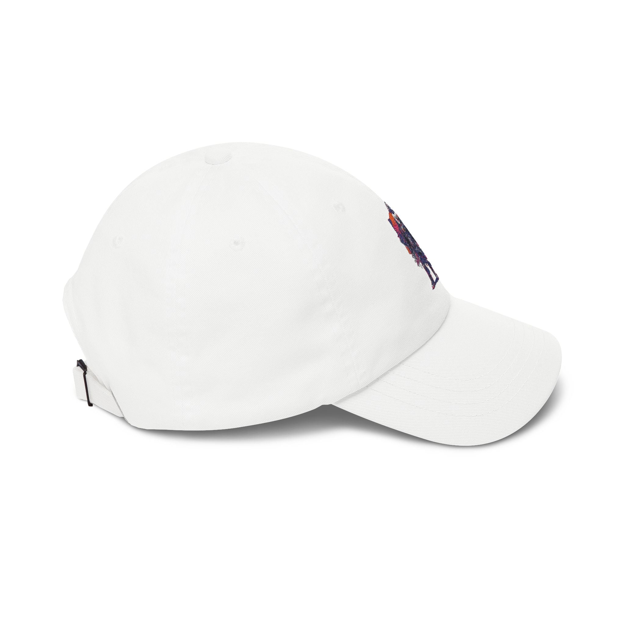Wolf Warrior Dad Cap — Retro Cyberpunk Wolf Graphic Embroidered Baseball Hat