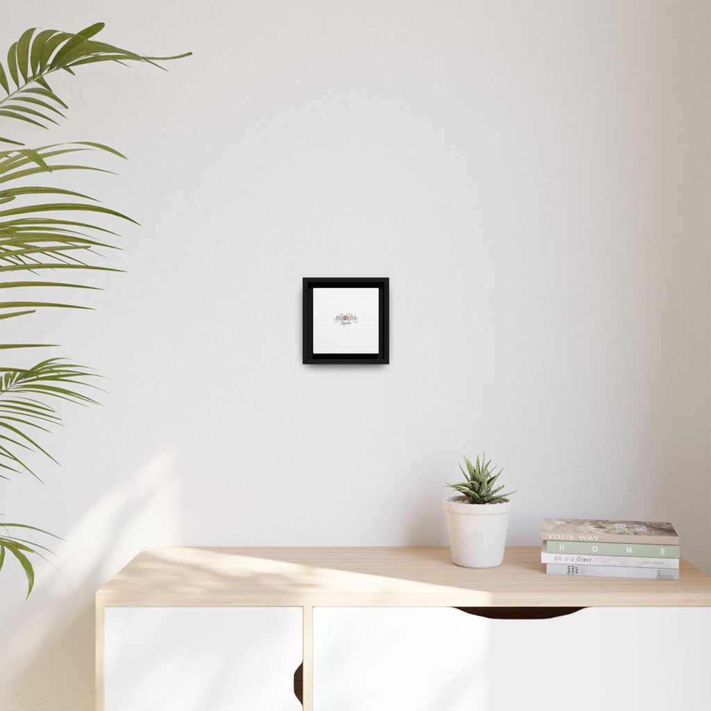 Bless Me Again Floral Matte Canvas Print, Framed Wall Art