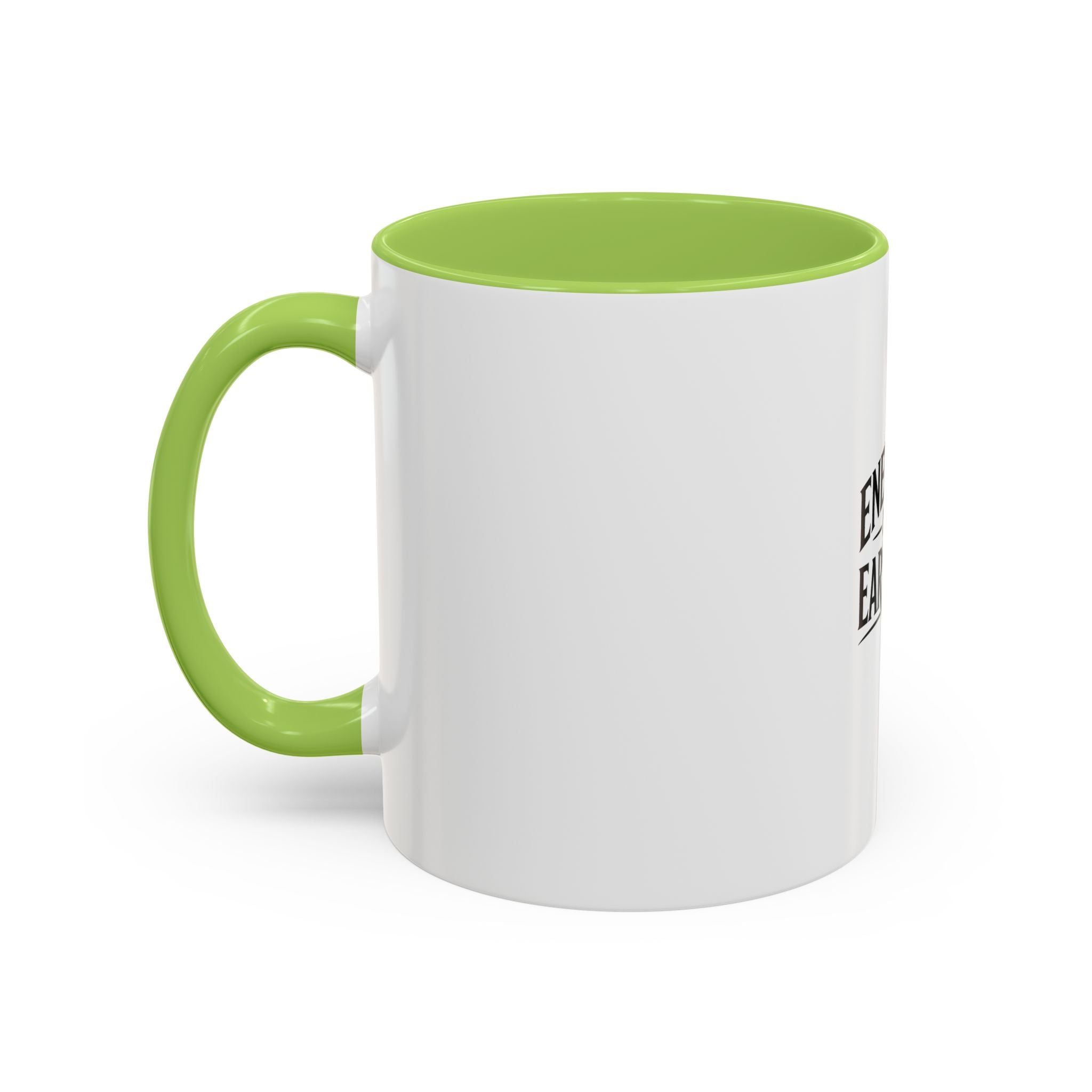 Energy Is Earned Coffee Mug — Motivational Lion Accent Mug (11/15oz)
