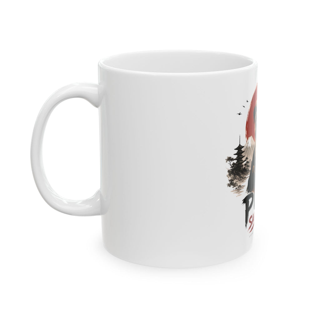 Pug Samurai Mug – Cute Pug Samurai Ceramic Coffee Tea Mug (11oz & 15oz)