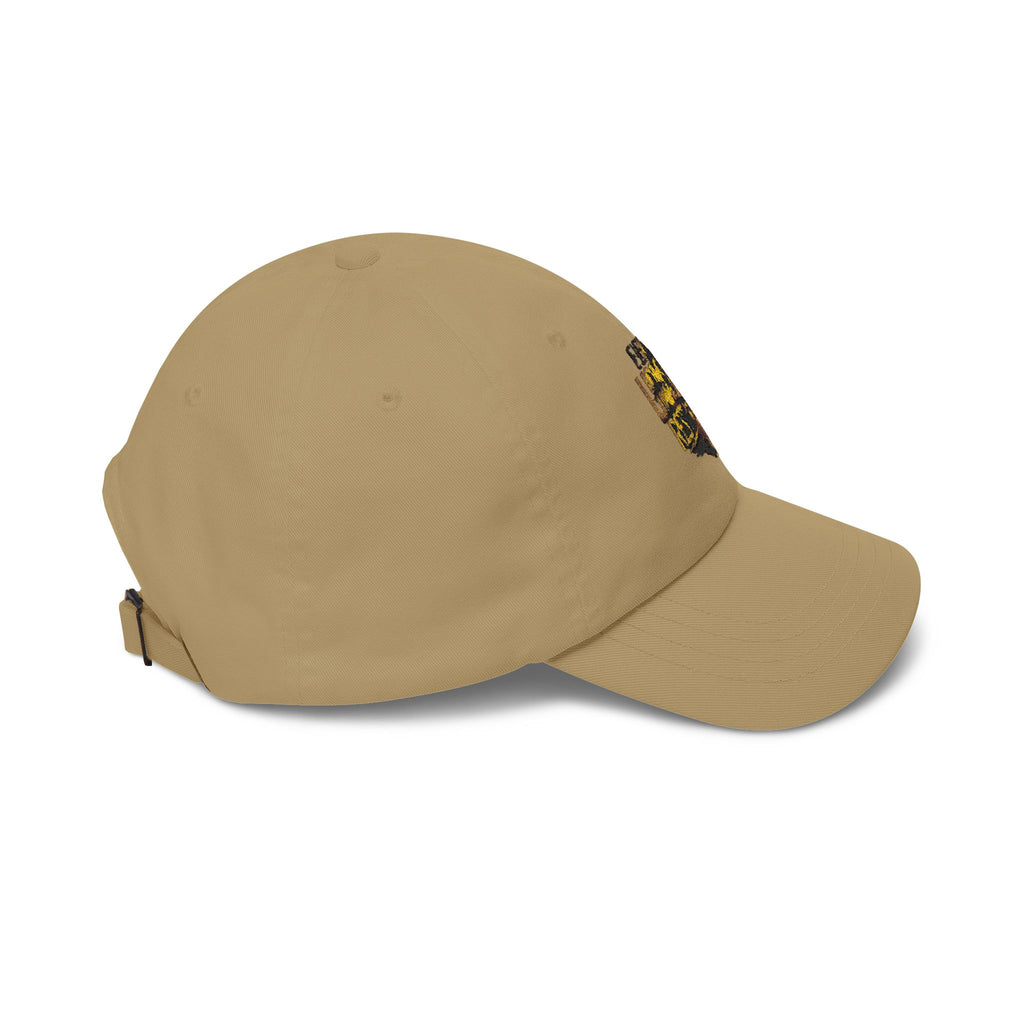 Lion Graphic Dad Cap — "Ever Lifts Rest" Embroidered Baseball Hat