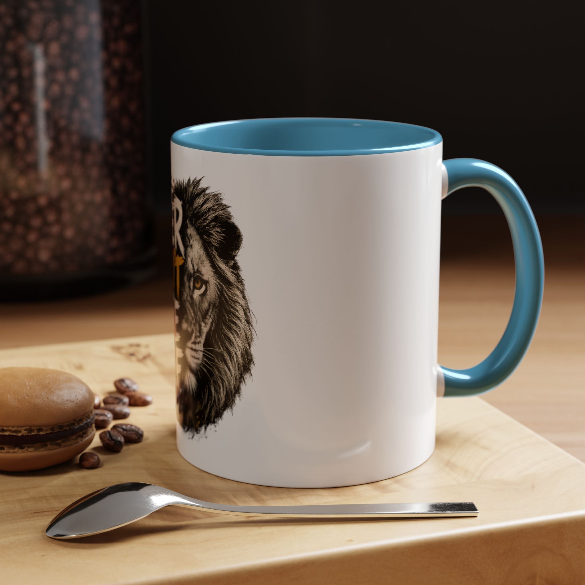 Power Doesn't Prove Itself Lion Accent Coffee Mug — Motivational 11/15oz Gift