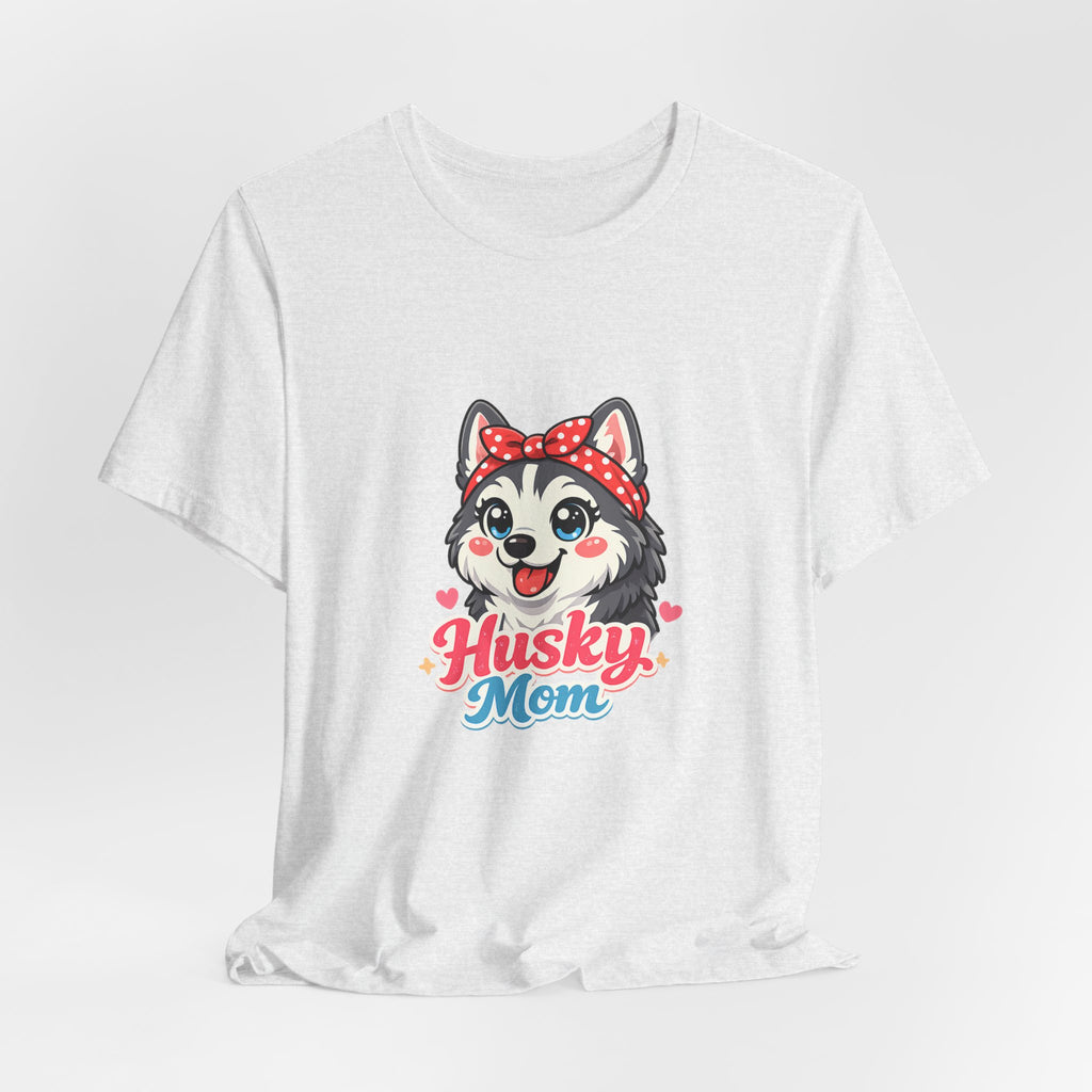 Husky Mom T-Shirt — Cute Cartoon Husky Mom Tee