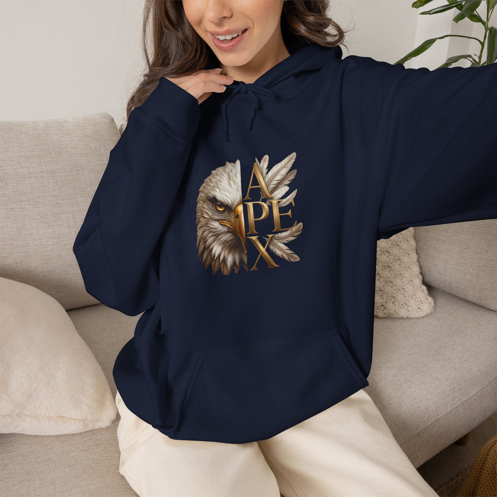 Apex Eagle Hoodie – Vintage Eagle Head Graphic Pullover