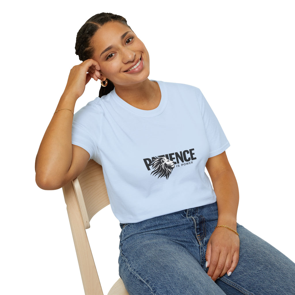 Patience Is Power Lion T-Shirt — Motivational Graphic Tee
