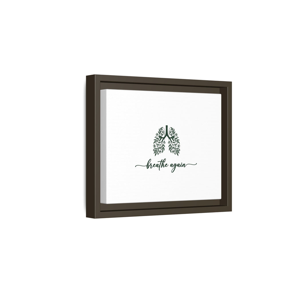 Framed Matte Canvas – 'Breathe Again' Lungs Wall Art