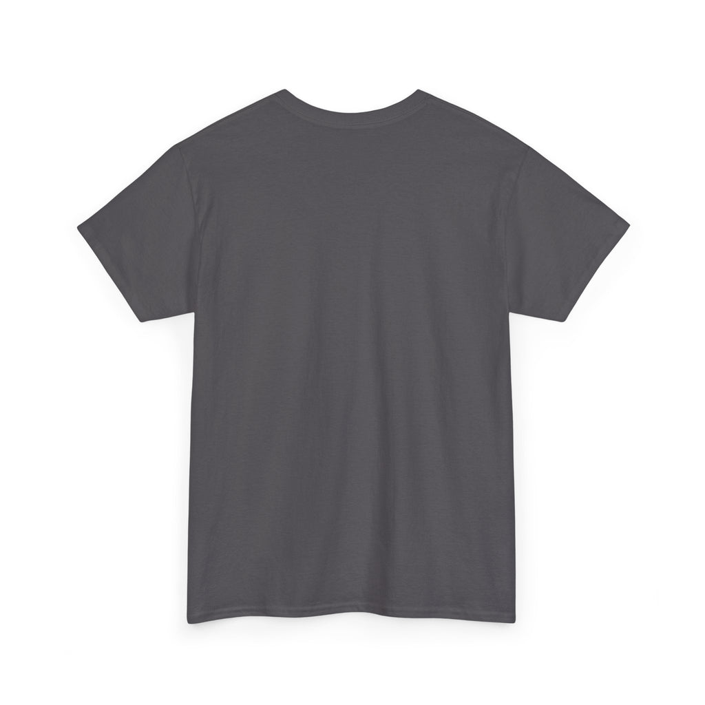 Patience Minimalist Tee — Small Script Floral Chest Print