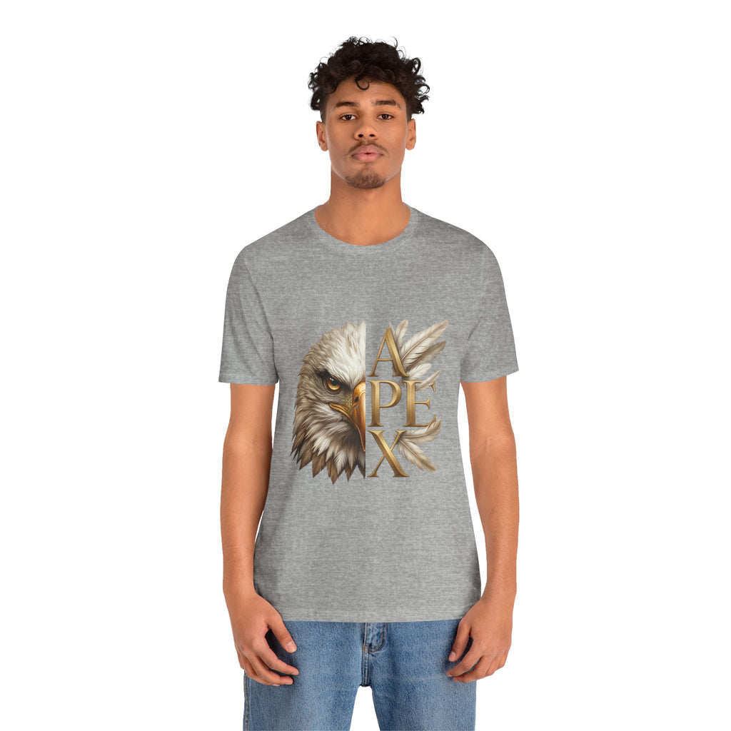 Apex Eagle T‑Shirt — Majestic Eagle Head with 'APEX' Gold Lettering
