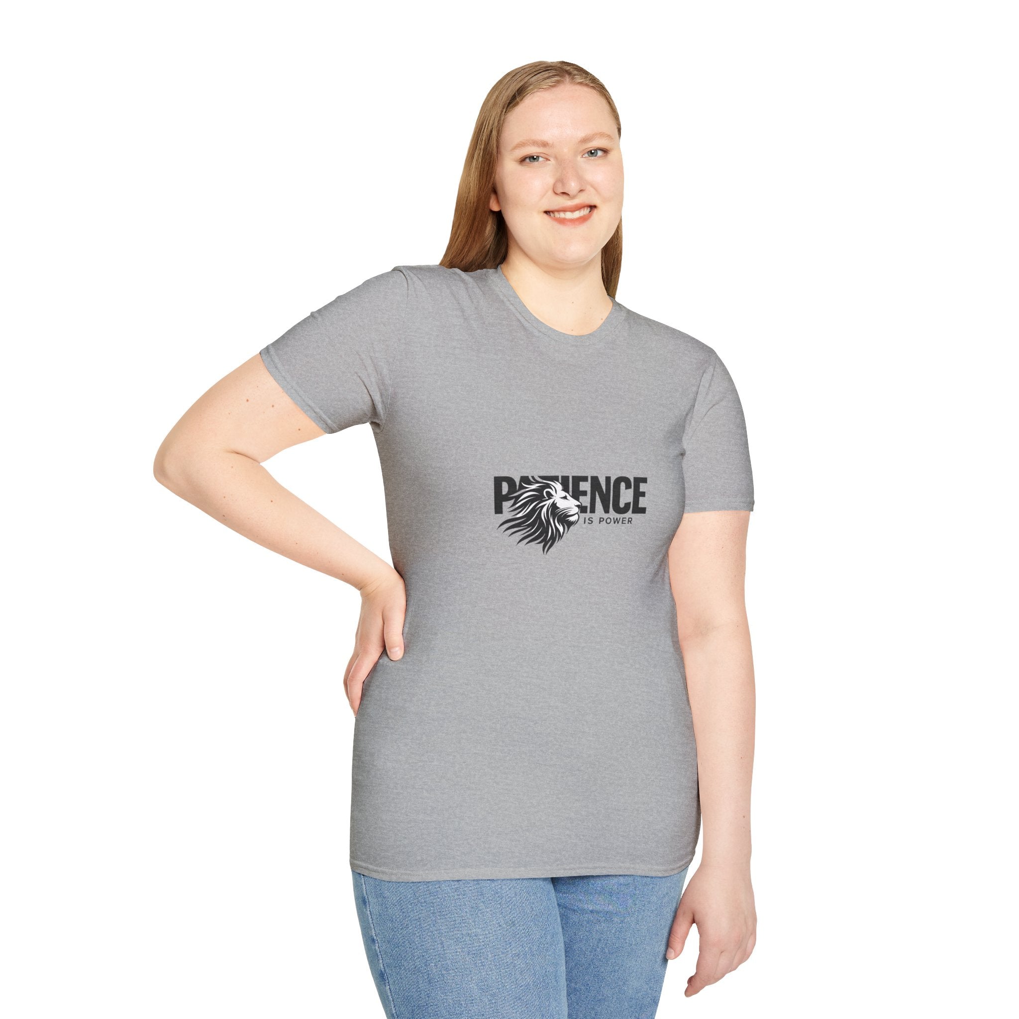 Patience Is Power Lion T-Shirt — Motivational Graphic Tee