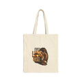 Canvas Tote Bag — 'Even Lions Rest' Lion Graphic Reusable Shopper