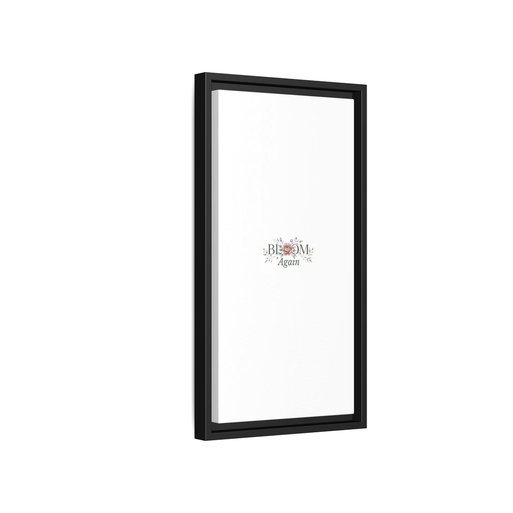 Bless Me Again Floral Matte Canvas Print, Framed Wall Art