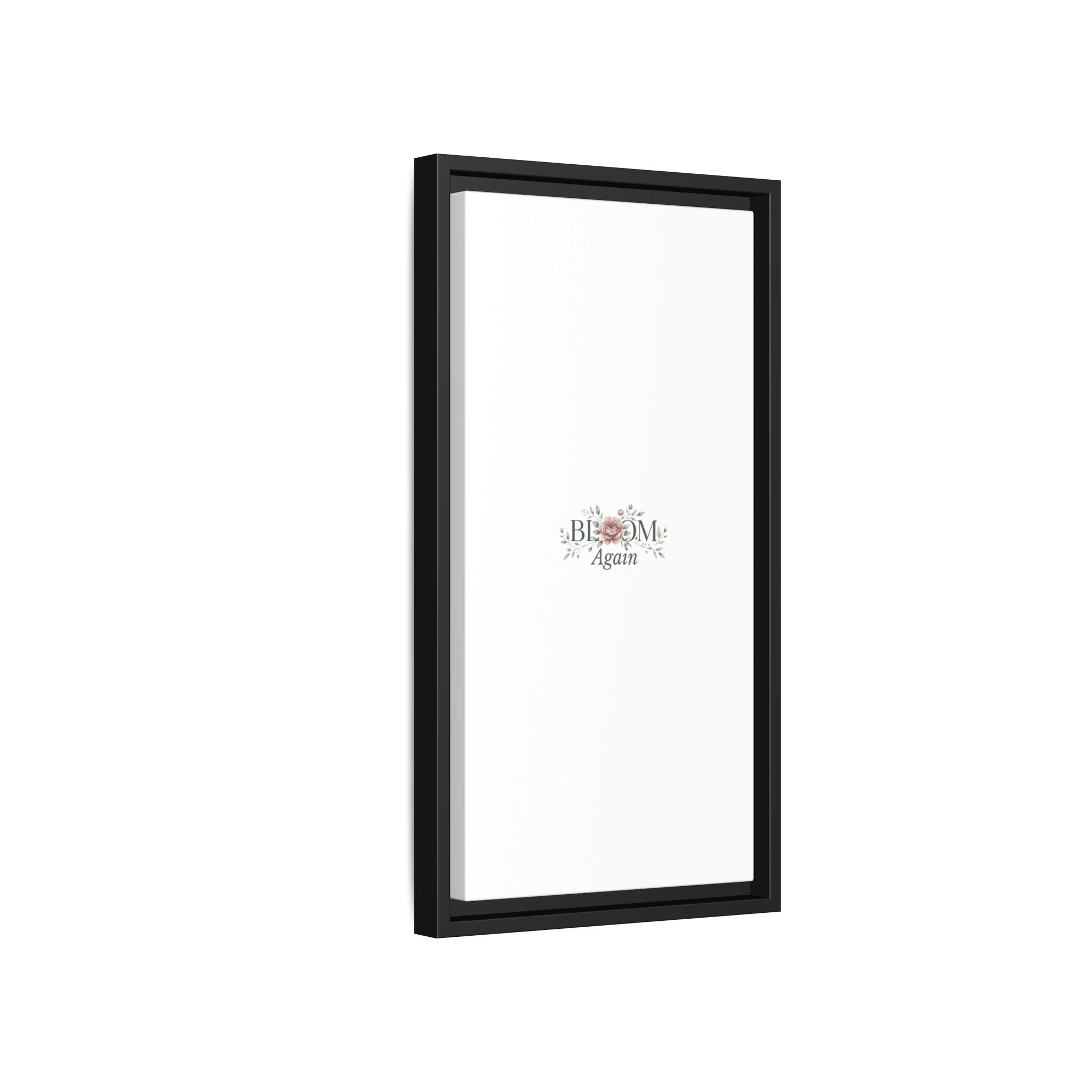 Bless Me Again Floral Matte Canvas Print, Framed Wall Art