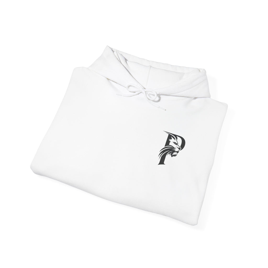 P Introductory Logo Hoodie — Minimalist Monogram Chest Print